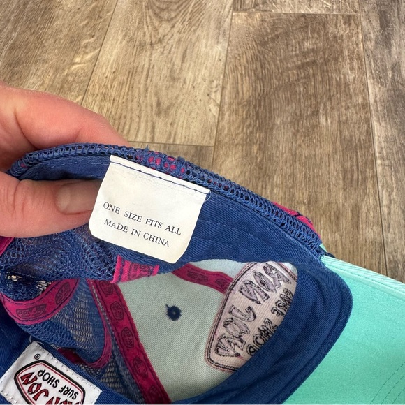 Ron Jon Surf Shop Colorful Blue and Aqua SnapBack Baseball Hat - Picture 3 of 5